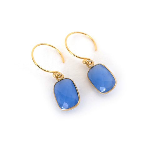 LFE12 : Gemstone - Gold Plated Earrings