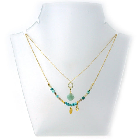 LFN13 : Amazonite Handcrafted Necklace