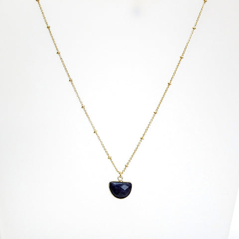 LFN16 : Gem Stones - Gold Plated Necklace
