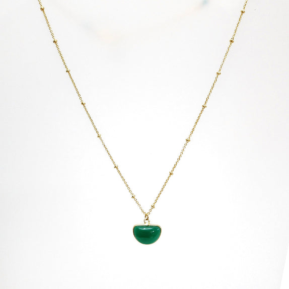 LFN16 : Gem Stones - Gold Plated Necklace