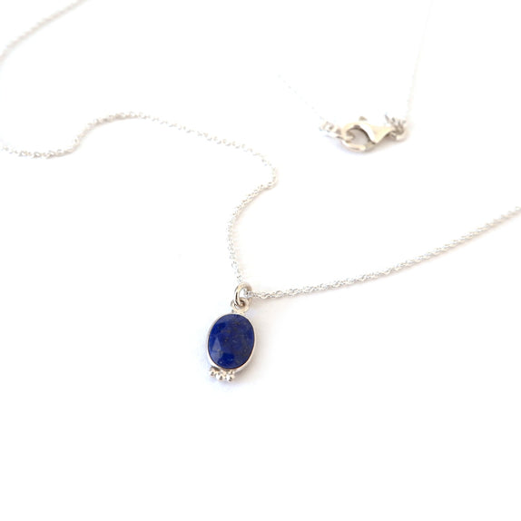 SSN06 : Gemstone - Silver Necklace