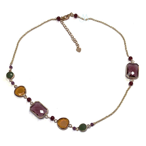 HL06 : Aventurine, Crystal with Gold Plated on Brass (MTO)