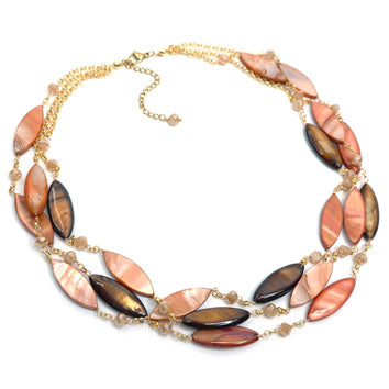 PHLN90b-BR : Call it Elegance Sienna Necklace