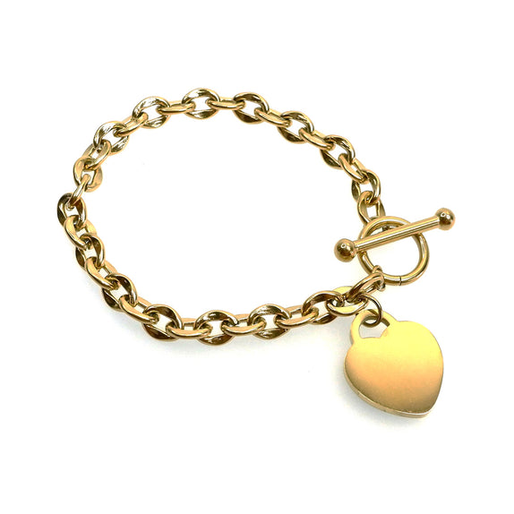 IAB01 : Gold Plated Stainless Steel Bracelet