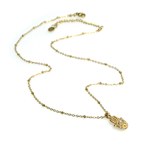 MHN13 : 18K Gold Plated Stainless Steel Necklace