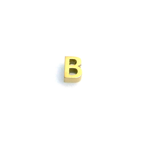 IAP01-B : B Pendant - 18K Gold Plated Stainless Steel