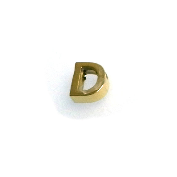 IAP01-D : D Pendant - 18K Gold Plated Stainless Steel