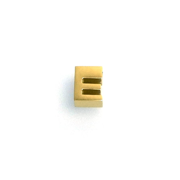 IAP01-E : E Pendant - 18K Gold Plated Stainless Steel