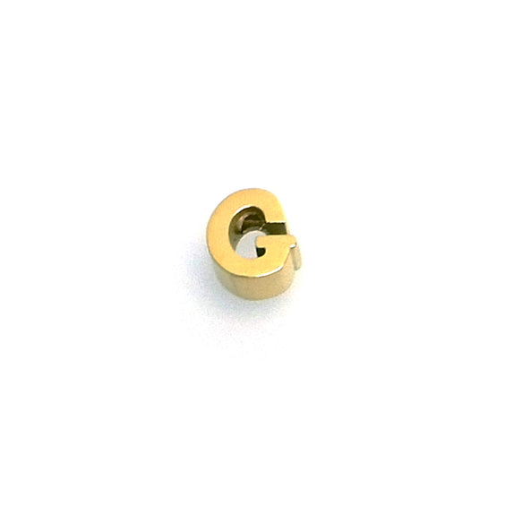 IAP01-G : G Pendant - 18K Gold Plated Stainless Steel