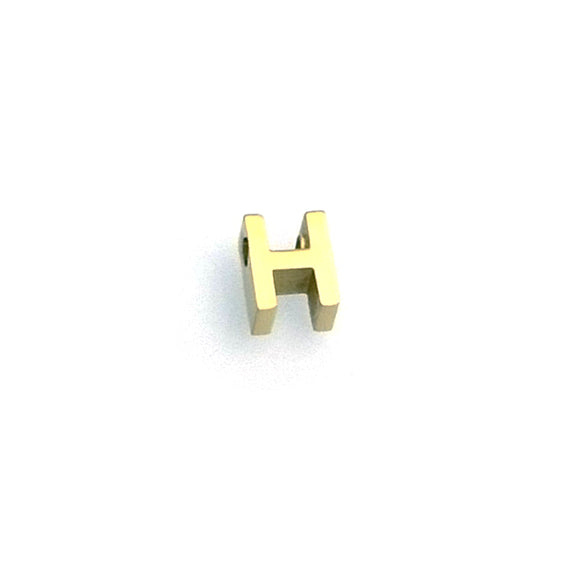 IAP01-H : H Pendant - 18K Gold Plated Stainless Steel