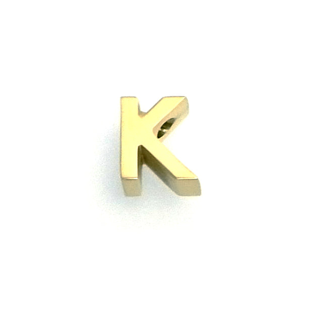 IAP01-K : K Pendant - 18K Gold Plated Stainless Steel