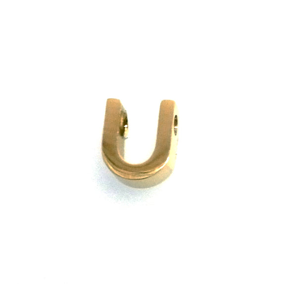 IAP01-U : U Pendant - 18K Gold Plated Stainless Steel