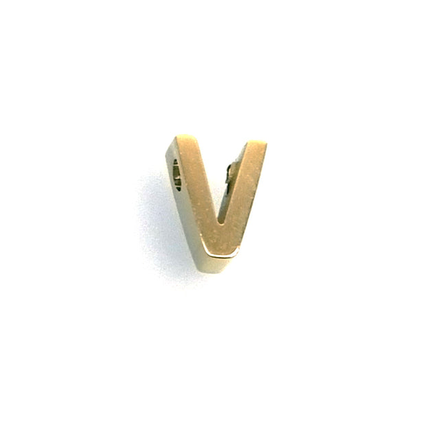 IAP01-V : V Pendant - 18K Gold Plated Stainless Steel