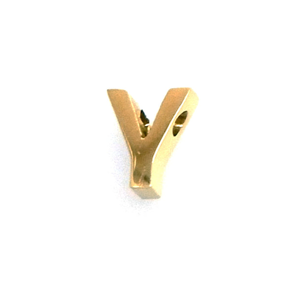 IAP01-Y : Y Pendant - 18K Gold Plated Stainless Steel