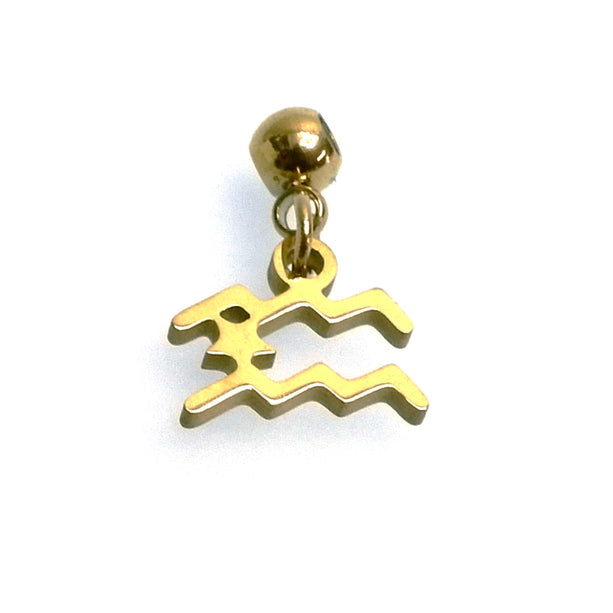 IAP02-02 : Aquarius Pendant - 18K Gold Plated Stainless Steel