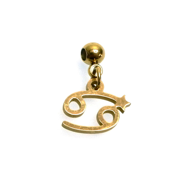 IAP02-07 : Cancer Pendant - 18K Gold Plated Stainless Steel