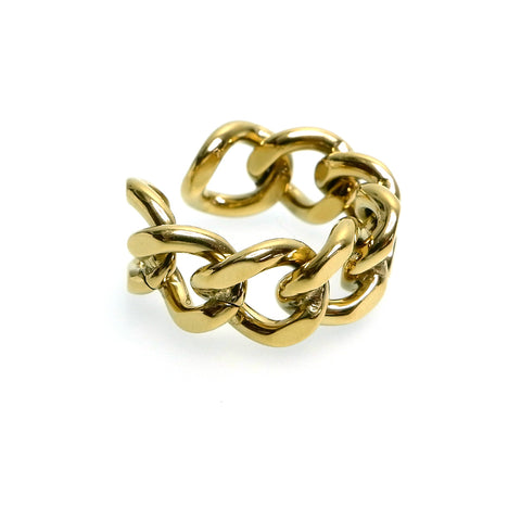 MHR02 : 18K Gold Plated Stainless Steel Ring