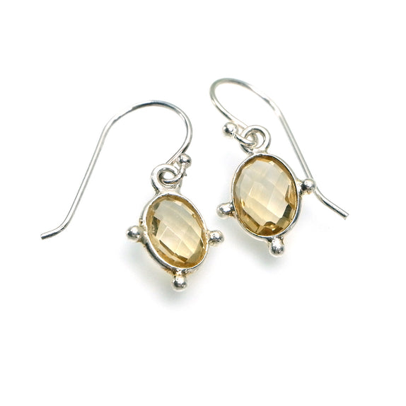 ICE96 : "Embrace the Golden Hour" - Gemstone & Sterling Silver Earrings