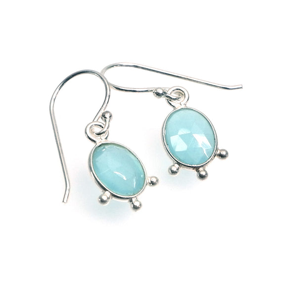 ICE98 : "Balance Within. Brilliance Beyond" - Gemstone & Sterling Silver Earrings