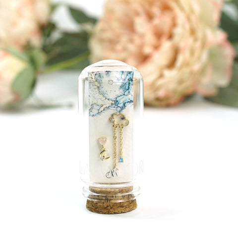 ICS10 : 5A Zircon 18K Real Gold Plated Brass with 925 Sterling Silver Posts