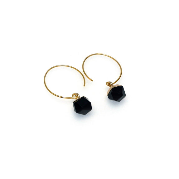 LFE03 : Gemstone - Gold Plated Earrings