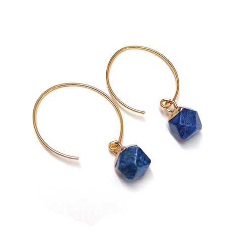 LFE03 : Gemstone - Gold Plated Earrings