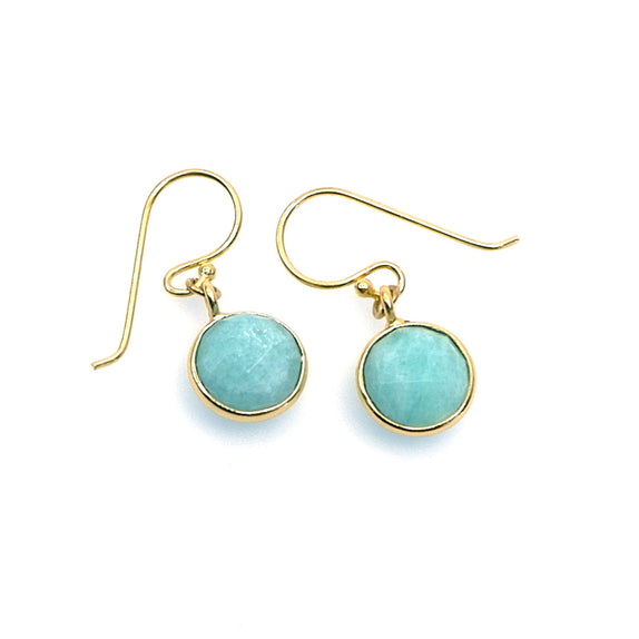 LFE05 : Handcrafted Gemstone – 18K Gold-Plated Earrings
