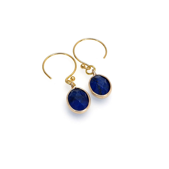 LFE07 : Gemstone - Gold Plated Earrings