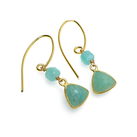 LFE11 : Gemstone - Gold Plated Earrings