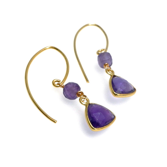 LFE11 : Gemstone - Gold Plated Earrings