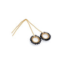 TLFE16 :  Handcrafted Gemstones with 18K Gold-Plated Earrings