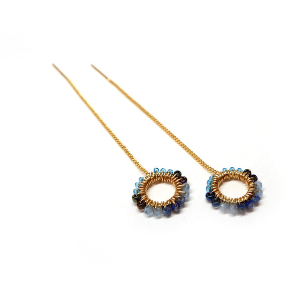 TLFE16 :  Handcrafted Gemstones with 18K Gold-Plated Earrings