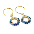 TLFE16 :  Handcrafted Gemstones with 18K Gold-Plated Earrings