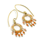 TLFE22 : Handcrafted Gemstone – 18K Gold-Plated Earrings