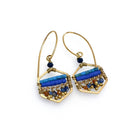 TLFE26 : Handcrafted Gemstone & Crystal – 18K Gold-Plated Earrings