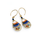 TLFE27 :  Handcrafted Gemstone & Crystal – 18K Gold-Plated Earrings