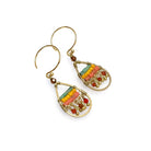 TLFE27 :  Handcrafted Gemstone & Crystal – 18K Gold-Plated Earrings