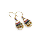 TLFE27 :  Handcrafted Gemstone & Crystal – 18K Gold-Plated Earrings
