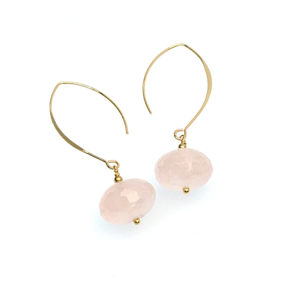 LFE47 : Handcrafted Gemstone – 18K Gold-Plated  Earrings