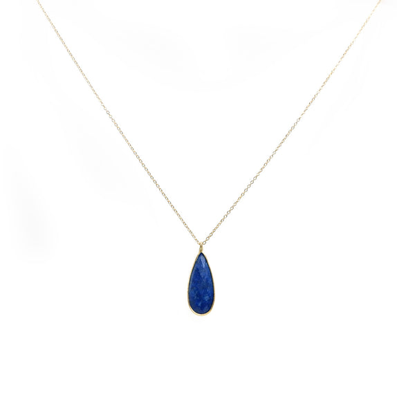 LFN25 : Handcrafted Gemstone Necklace with 18K Gold Plating