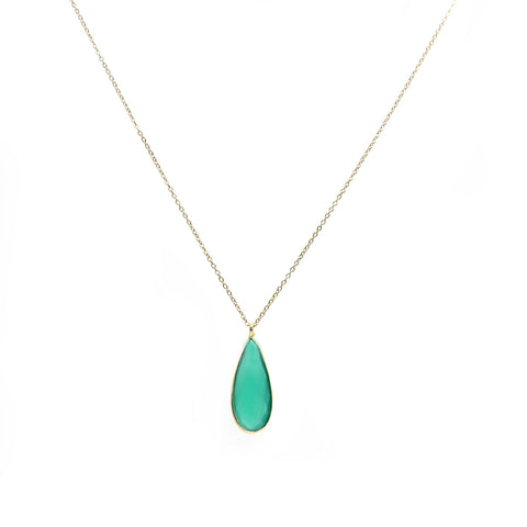 LFN25 : Handcrafted Gemstone Necklace with 18K Gold Plating