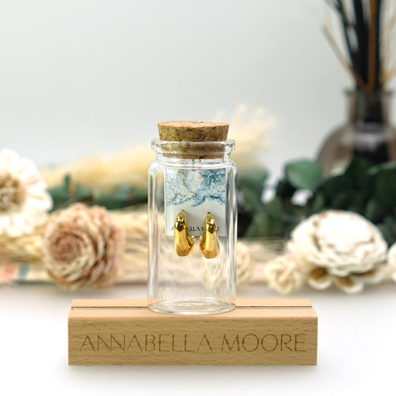 MHE03 : 18K Gold Plated Stainless Steel Earrings