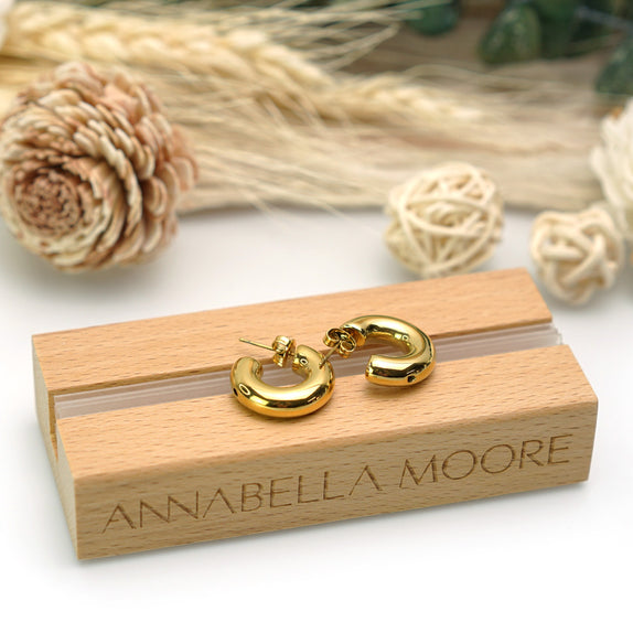 MHE04 : 18K Gold Plated Stainless Steel Earrings