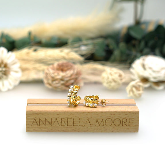 MHE06 : 18K Gold Plated Stainless Steel Earrings