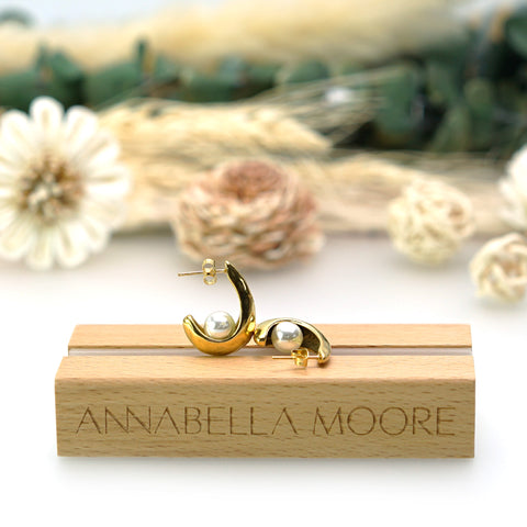 MHE07 : 18K Gold Plated Stainless Steel Earrings