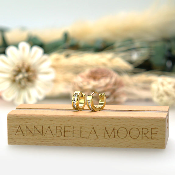 MHE09 : 18K Gold Plated Stainless Steel Earrings