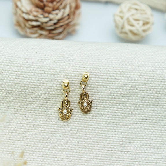 MHE13 : 18K Gold Plated Stainless Steel Earrings