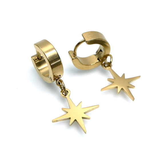 MHE15 : 18K Gold Plated Stainless Steel Earrings