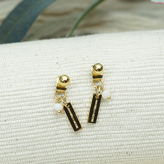 MHE21 : 18K Gold Plated Stainless Steel Earrings