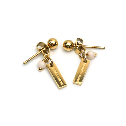 MHE21 : 18K Gold Plated Stainless Steel Earrings
